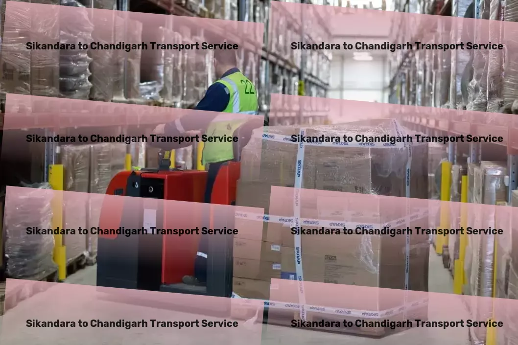 Sikandara to Chandigarh Transport Door-to-door goods delivery