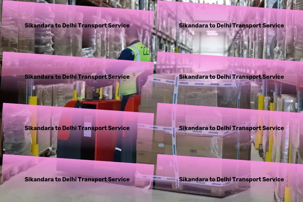 Sikandara to Delhi Transport Efficient goods transportation is just a click away in India! - Rapid goods operations