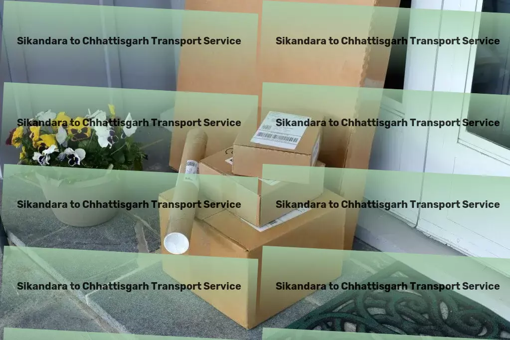 Sikandara to Chhattisgarh Transport Professional freight forwarding