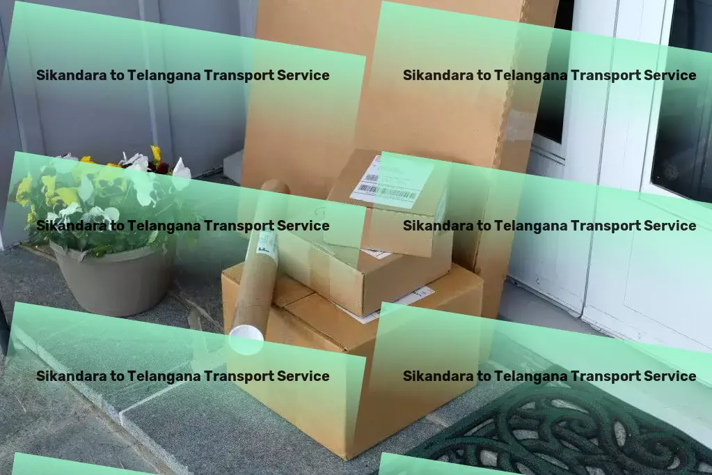 Sikandara to Telangana Transport Revitalize your space with our home décor solutions! - High-volume cargo logistics