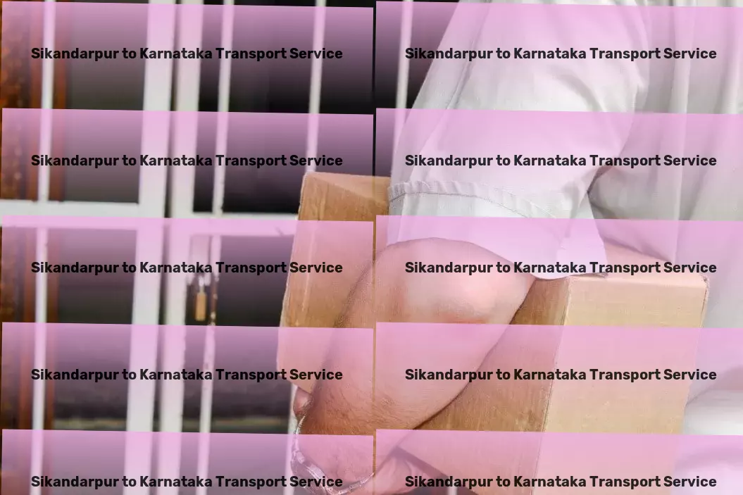 Sikandarpur to Karnataka Transport Navigate the digital world with ease and confidence. - Customized courier services