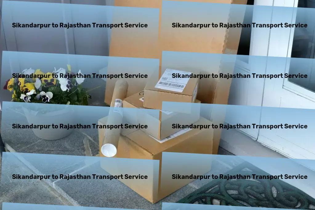 Sikandarpur to Rajasthan Transport Customized cargo solutions