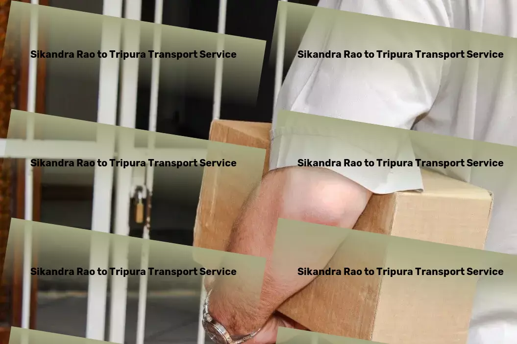 Sikandra Rao to Tripura Transport Expedited courier solutions