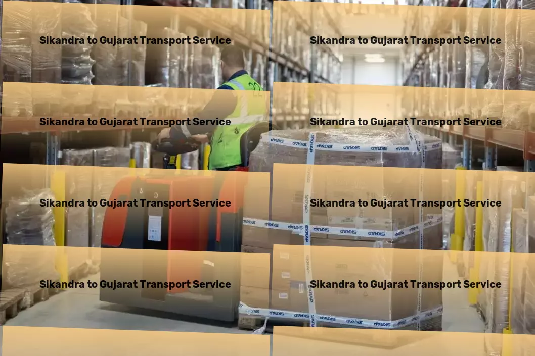 Sikandra to Gujarat Transport Efficient parcel freight