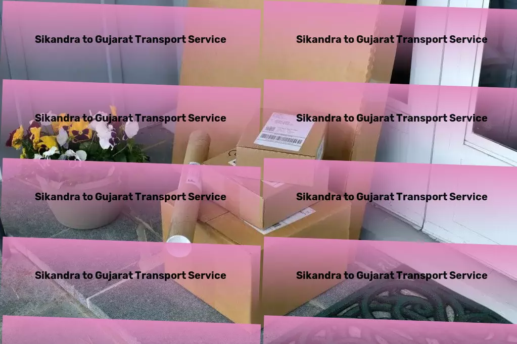 Sikandra to Gujarat Transport Heavy goods shipment services