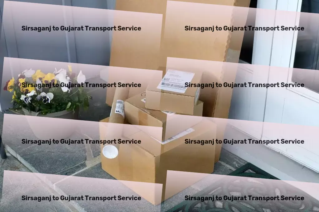 Sirsaganj to Gujarat Transport Professional moving and shipment