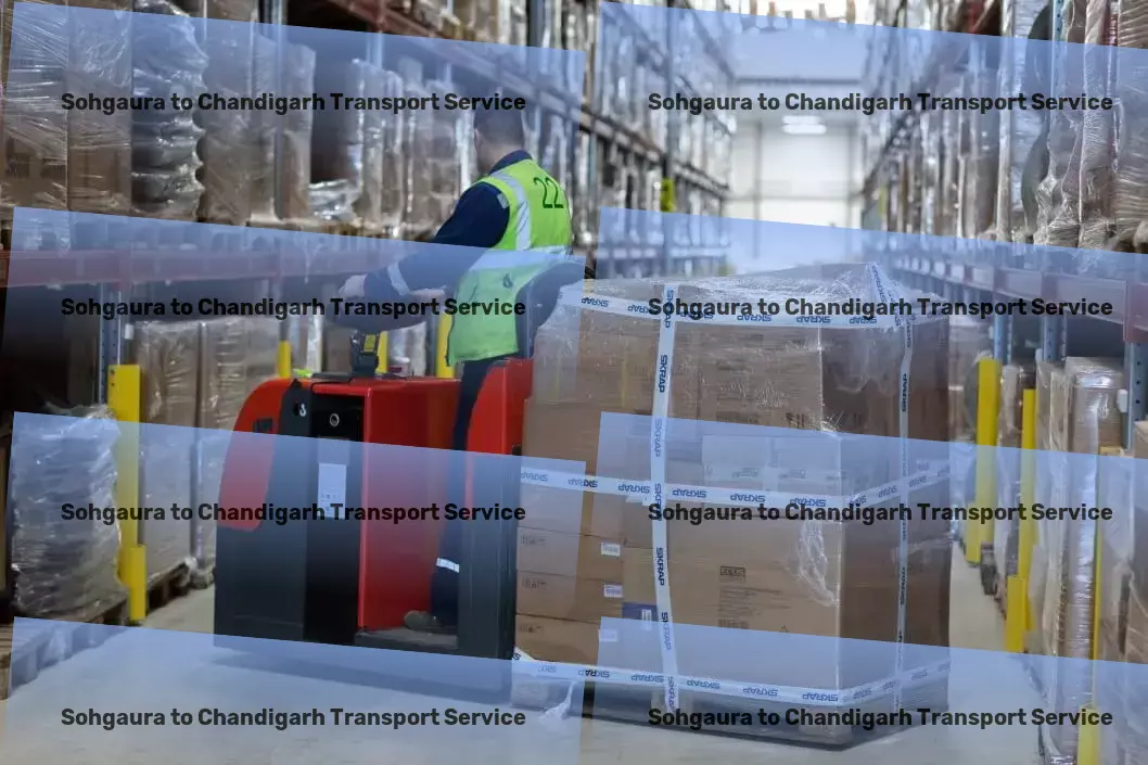 Sohgaura to Chandigarh Transport Advanced freight forwarding