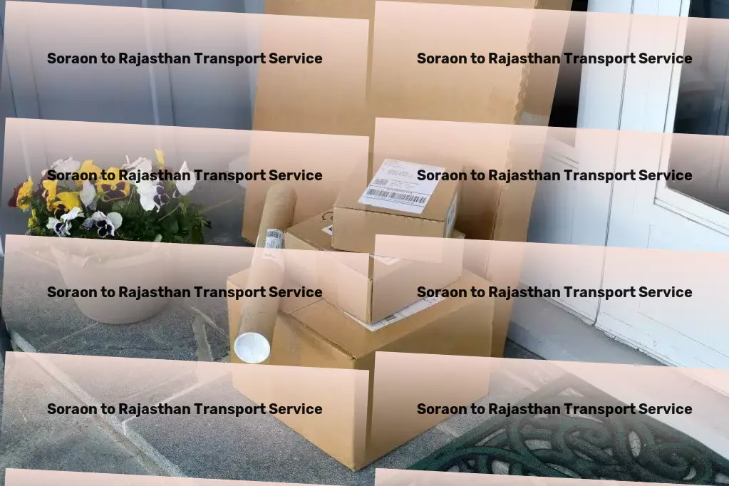 Soraon to Rajasthan Transport Making sophisticated home decor accessible! - Customized goods shipment services